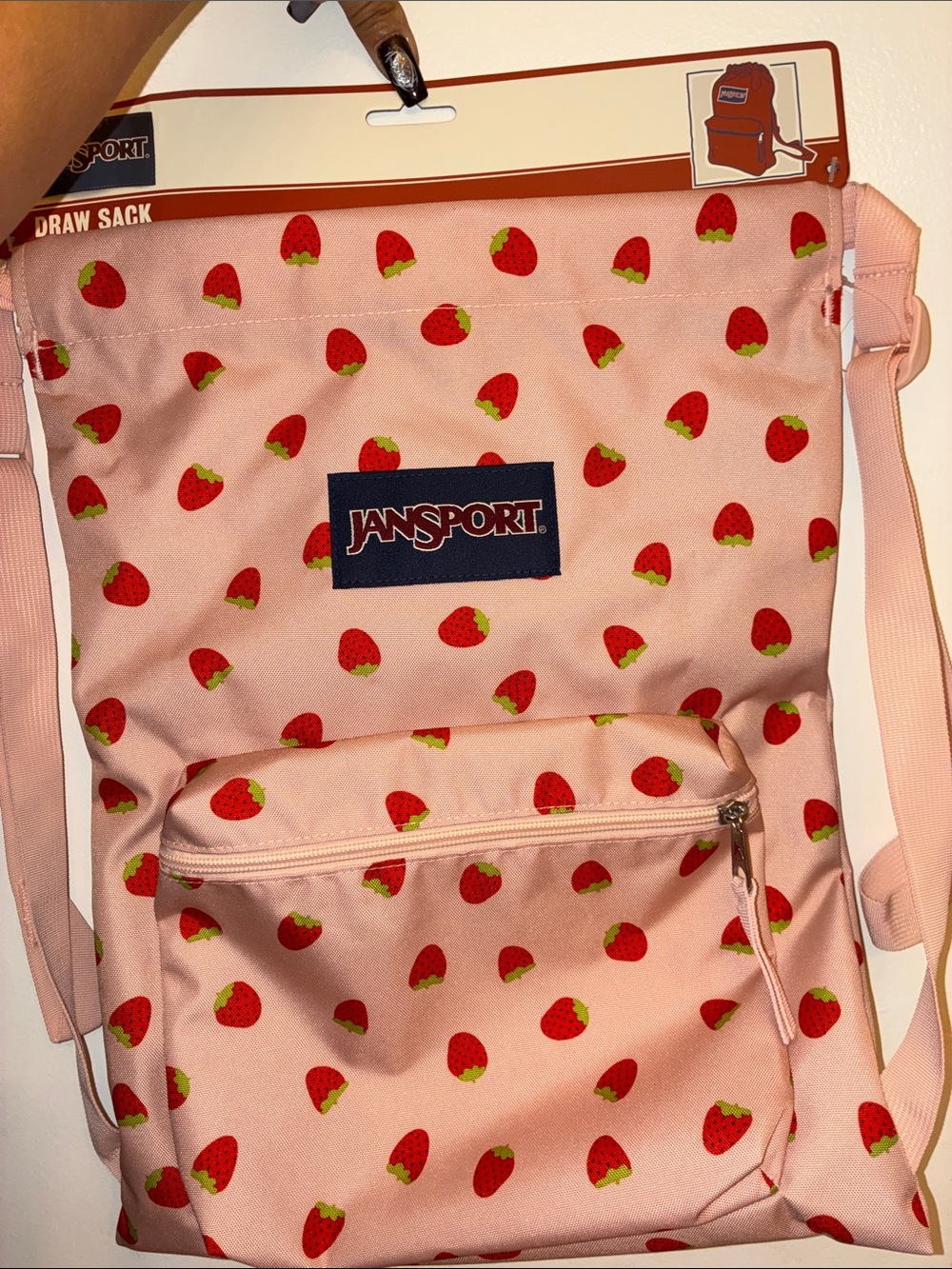 Jansport Strawberry Draw Sack backpack